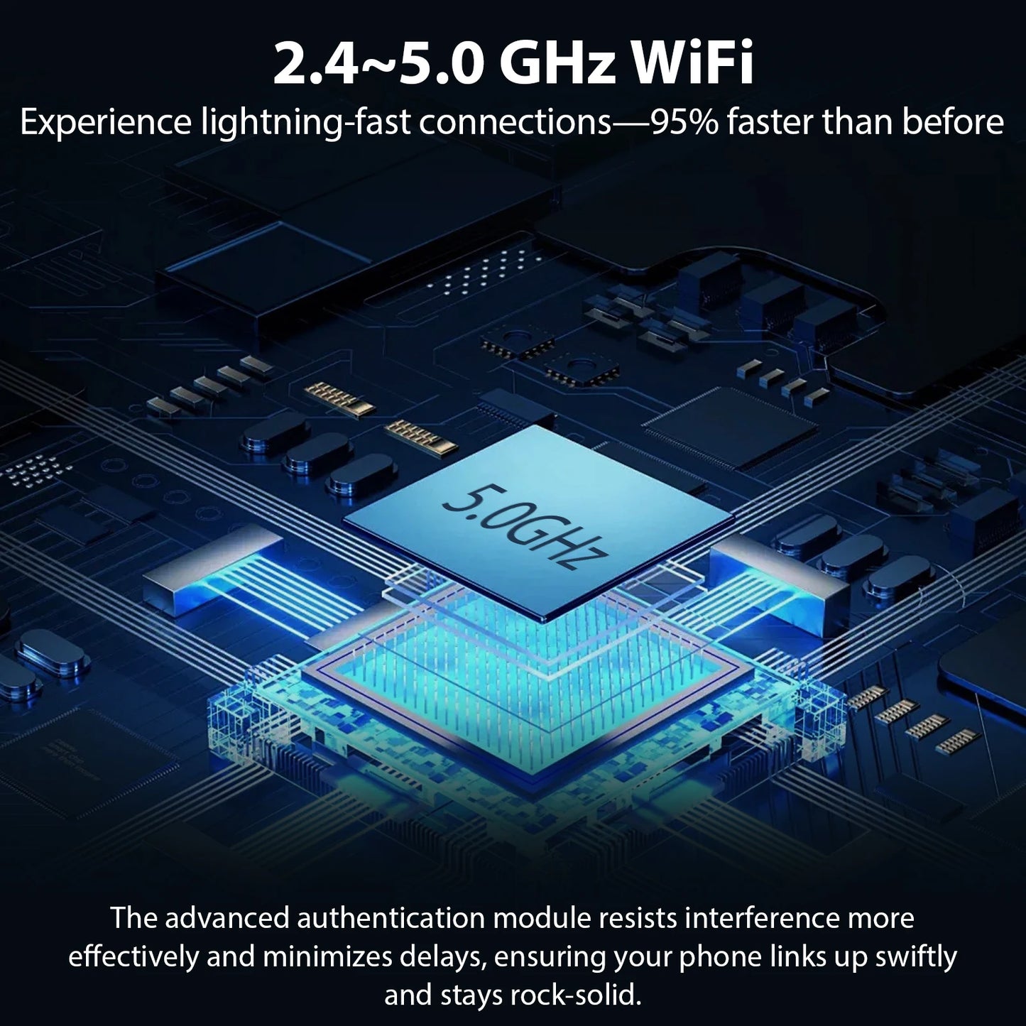 Adaptateur CarPlay sans fil Pionray 2 en 1 – Android Auto, WiFi 5Ghz, USB type-C/USB Plug & Play