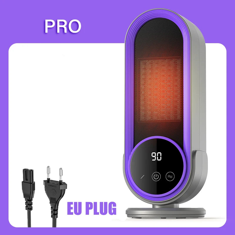 Radiateur Électrique Intelligent Portable 1200W PRO/PROMAX, Ventilateur Violet Bureau & Maison