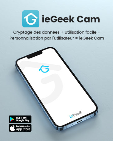 Caméra de surveillance extérieure WiFi ieGeek 2K PTZ – solaire, 360° couleur, détection humaine