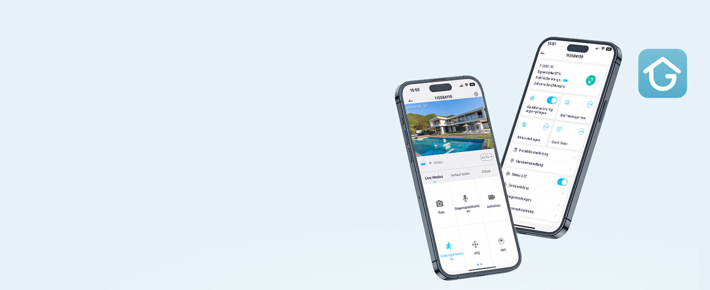 Caméra de surveillance extérieure WiFi ieGeek 2K PTZ – solaire, 360° couleur, détection humaine