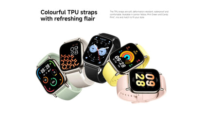 Xiaomi Redmi Watch 5 Lite – Appels Bluetooth, Écran AMOLED 1.96", Cardio & Fitness, 150 modes sportifs, GPS intégré, assistant vocal Alex