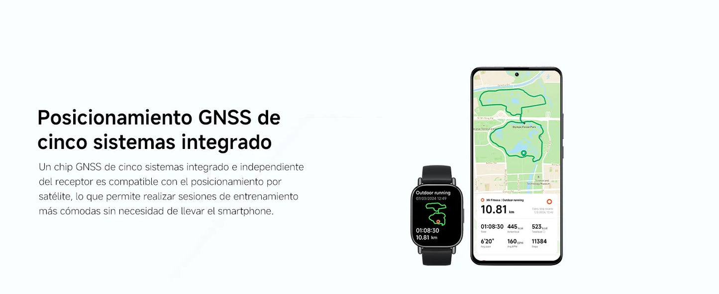 Xiaomi Redmi Watch 5 Lite – Appels Bluetooth, Écran AMOLED 1.96", Cardio & Fitness, 150 modes sportifs, GPS intégré, assistant vocal Alex