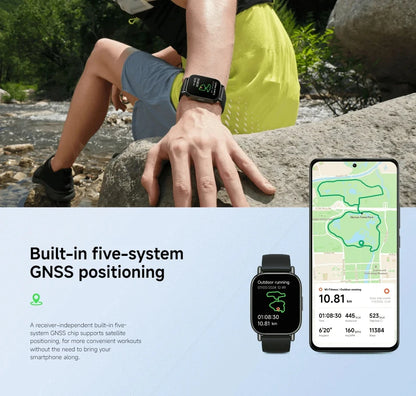 Xiaomi Redmi Watch 5 Lite – Appels Bluetooth, Écran AMOLED 1.96", Cardio & Fitness, 150 modes sportifs, GPS intégré, assistant vocal Alex