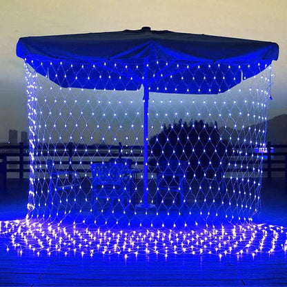 Rideau lumineux en maille LED – décoration extérieure/intérieure, guirlande féerique, Noël/mariage/fêtes