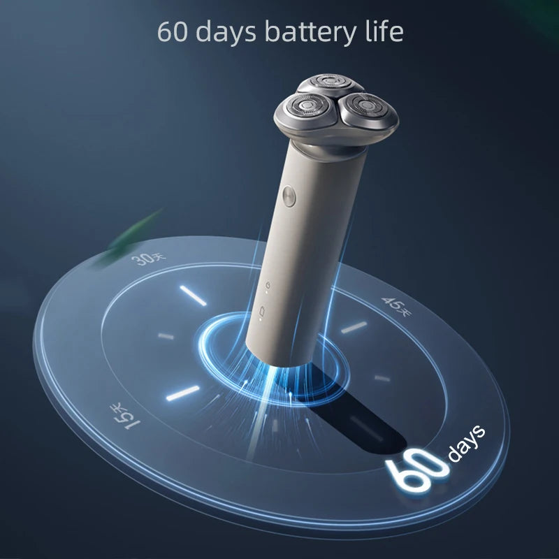 Rasoir électrique Xiaomi Mijia S101 étanche – rasage sec/humide, lame améliorée, tondeuse à barbe