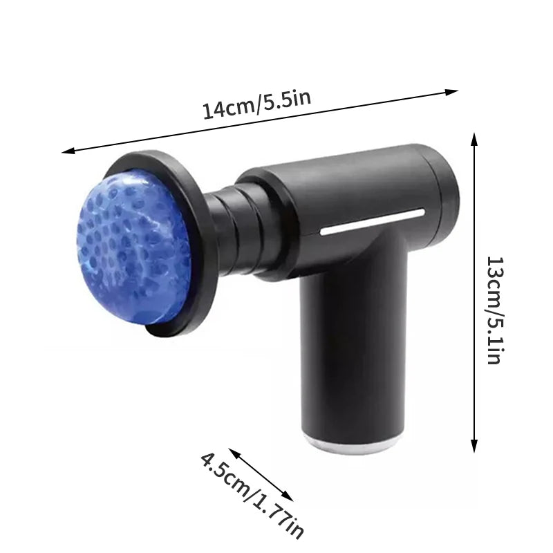 Pistolet de massage musculaire professionnel – exercice intelligent, masseur fitness, compresse froide & chaude, pistolet fascia 6 têtes