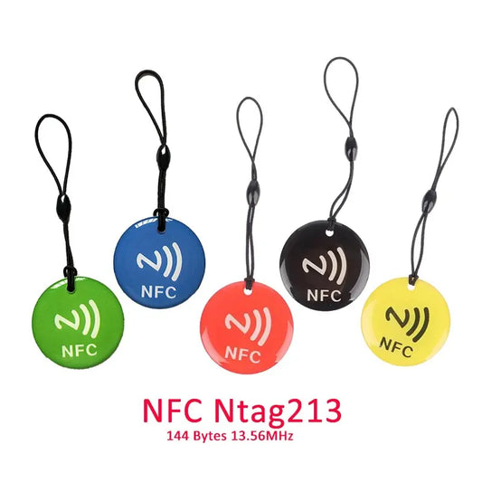 Jeton d’étiquette ULRFID Ntag213 CE, diam. 35mm, pack de 10 couleurs