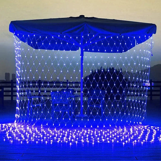 Rideau lumineux en maille LED – décoration extérieure/intérieure, guirlande féerique, Noël/mariage/fêtes