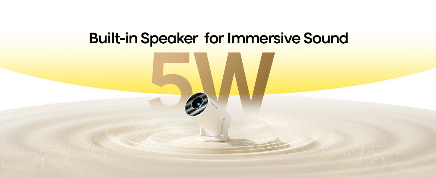 Projecteur magnétique 4K Android 11 HY300 Pro – Wifi6 290ANSI – Allwinner H713 – Bluetooth 5.0 – 1080P 1280×720P – Cinéma portable extérieur