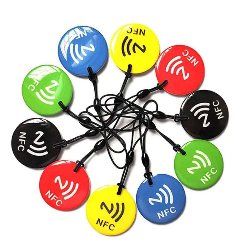 Jeton d’étiquette ULRFID Ntag213 CE, diam. 35mm, pack de 10 couleurs