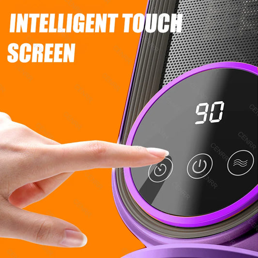 Radiateur Électrique Intelligent Portable 1200W PRO/PROMAX, Ventilateur Violet Bureau & Maison