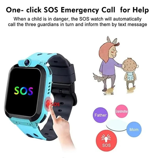 Montre intelligente enfants 4G Xiaomi – Appel, SOS, GPS, caméra, étanche, carte SIM, localisation, garçon/fille, cadeau 2026