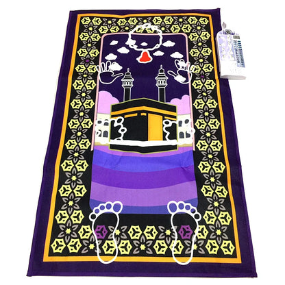 Tapis de prière parlant pour enfants – Tapis interactif éducatif musulman, couverture électronique Salah, apprentissage prières