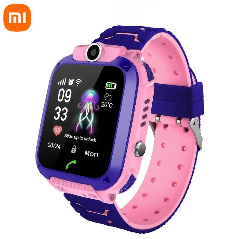 Montre intelligente enfants 4G Xiaomi – Appel, SOS, GPS, caméra, étanche, carte SIM, localisation, garçon/fille, cadeau 2026