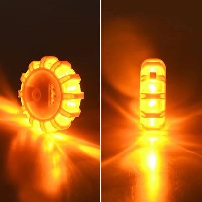 Balise LED magnétique d'urgence pour voiture – stroboscope avertisseur, lumière de sécurité, orange/bleu
