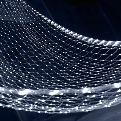 Rideau lumineux en maille LED – décoration extérieure/intérieure, guirlande féerique, Noël/mariage/fêtes