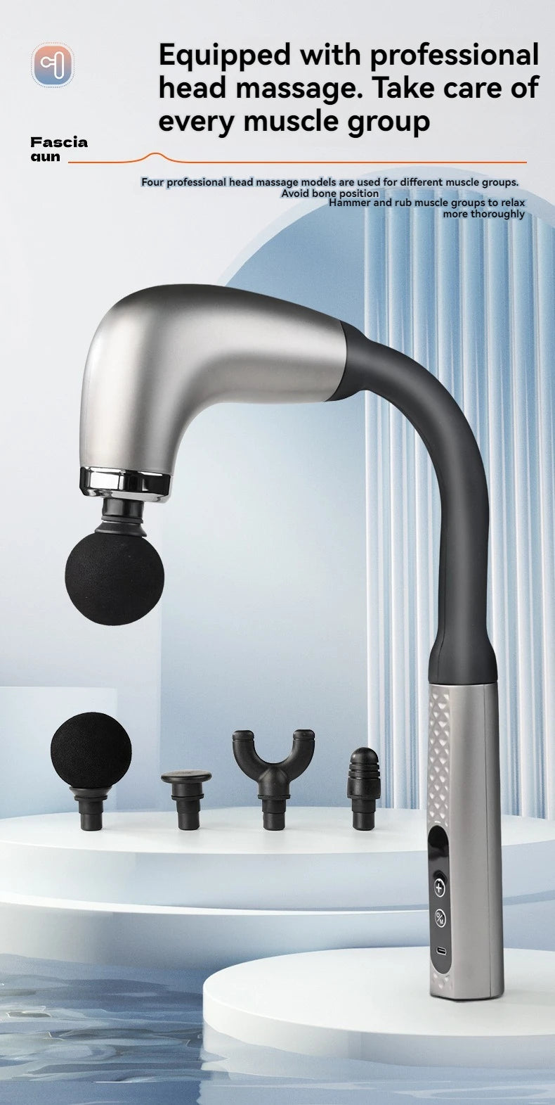 Pistolet à Fascia intelligent – masseur électrique multifonction, marteau de massage portatif maison/dos, cadeau nouvelle collection 2025