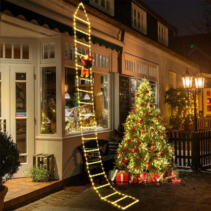 Échelle d’Escalade du Père Noël 3M – Décoration Extérieure Maison & Jardin, Idée Cadeau Festive