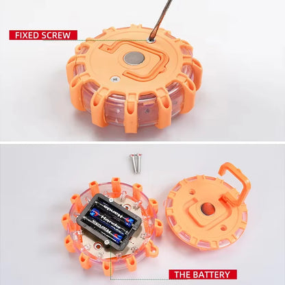 Balise LED magnétique d'urgence pour voiture – stroboscope avertisseur, lumière de sécurité, orange/bleu