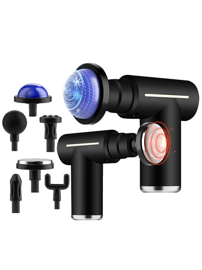 Pistolet de massage musculaire professionnel – exercice intelligent, masseur fitness, compresse froide & chaude, pistolet fascia 6 têtes