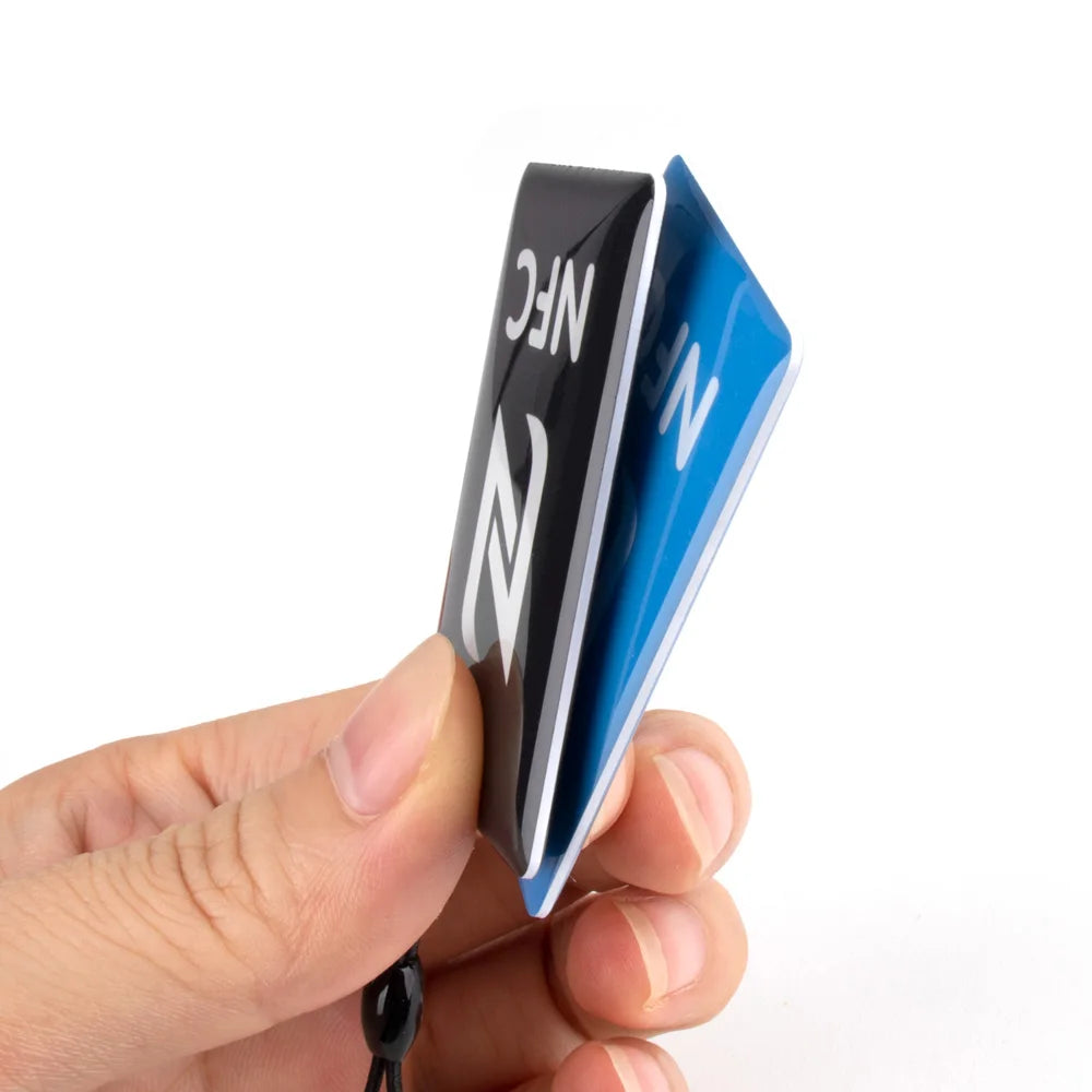 Étiquette de carte à puce rectangulaire Ntag213 CE, résine époxy, 13.56MHz, pack de 6 couleurs