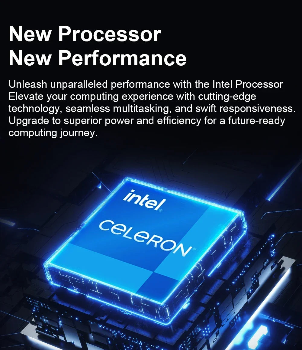 Ordinateur portable ultra fin – Intel Celeron N4000, 15,6’’, Gamer/bureau/étude, Windows 11 Pro, 16Go RAM, SSD 512Go/1To/2To, PC portable professionnel