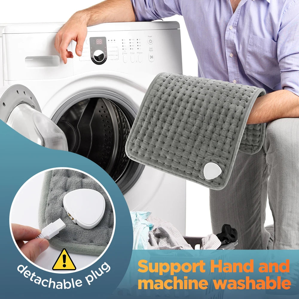 Couverture Chauffante Électrique Ultra-Douce 58x29CM, Chauffage Multifonction pour Lit, Canapé et Usage Domestique