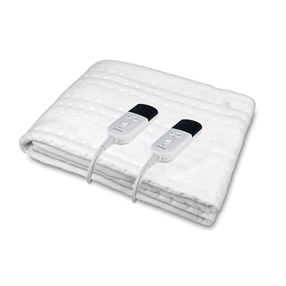 RUIANBAO couverture chauffante double contrôle – couverture électrique 160×140 cm, minuterie coussin chauffant 220 V, matelas thermique lit plus chaud