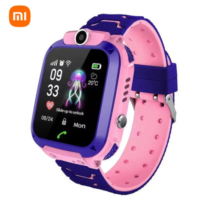 Montre intelligente enfants 4G Xiaomi – Appel, SOS, GPS, caméra, étanche, carte SIM, localisation, garçon/fille, cadeau 2026