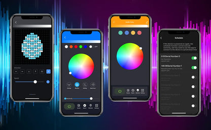 Rideau lumineux LED intelligent RGB – guirlande musique programmable – fenêtre & salle de fêtes, 3x3m, 2x2m, 1x1m