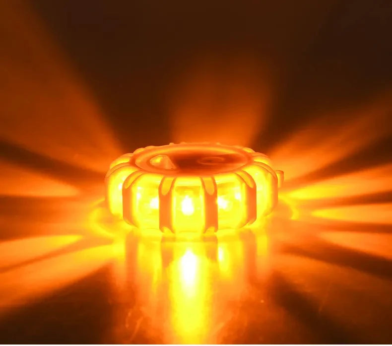 Balise LED magnétique d'urgence pour voiture – stroboscope avertisseur, lumière de sécurité, orange/bleu