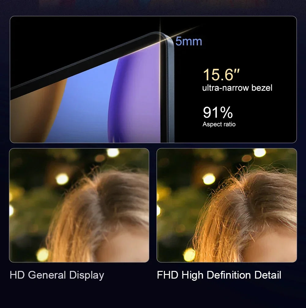 Ordinateur portable ultra fin – Intel Celeron N4000, 15,6’’, Gamer/bureau/étude, Windows 11 Pro, 16Go RAM, SSD 512Go/1To/2To, PC portable professionnel