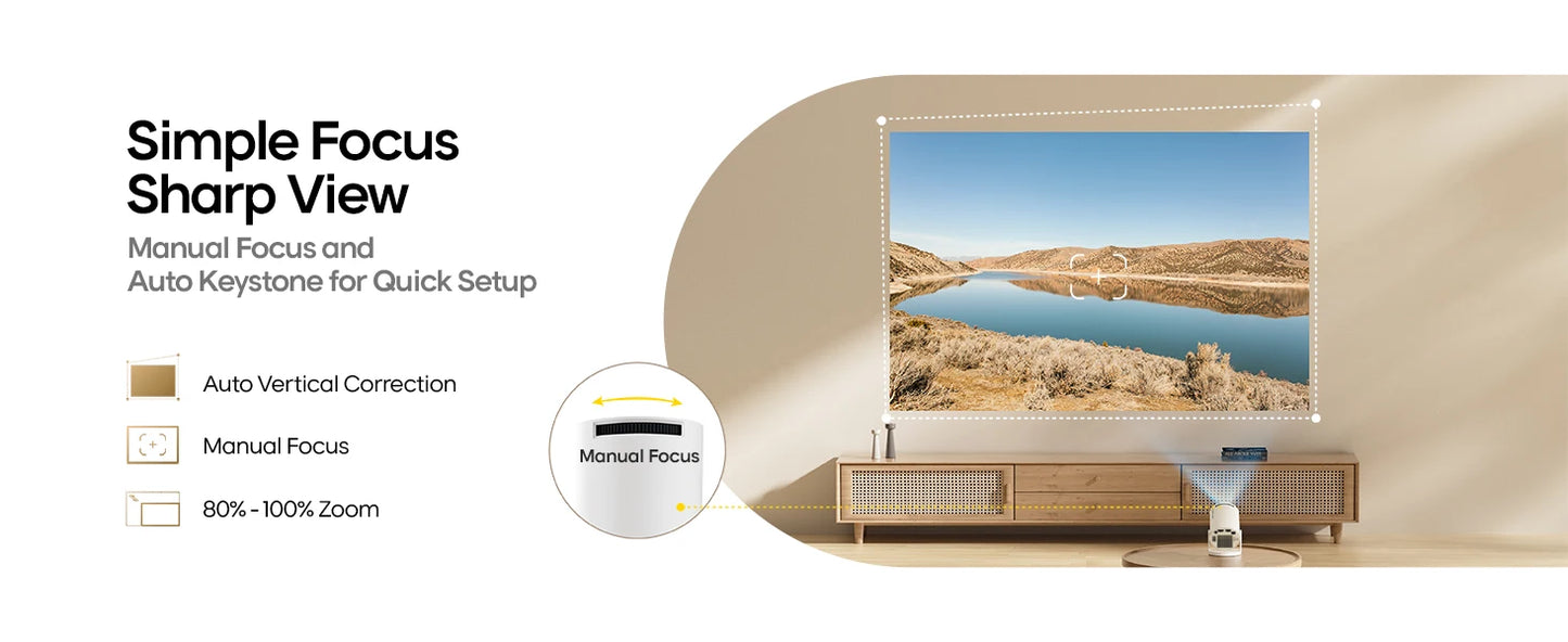 Projecteur magnétique 4K Android 11 HY300 Pro – Wifi6 290ANSI – Allwinner H713 – Bluetooth 5.0 – 1080P 1280×720P – Cinéma portable extérieur