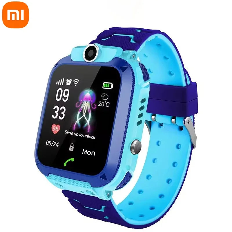 Montre intelligente enfants 4G Xiaomi – Appel, SOS, GPS, caméra, étanche, carte SIM, localisation, garçon/fille, cadeau 2026