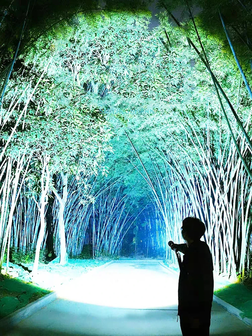 Lampe de poche LED ultra lumineuse, torche tactique puissante, batterie intégrée de 15 000 mAh, projecteurs d'urgence pour camping avec feu arrière