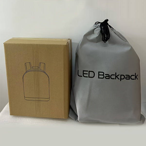Sac à dos LED CRELANDER 30,48 cm – Écran programmable, sac à dos intelligent et tendance pour ordinateur portable, usage quotidien et déplacements