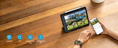 Caméra de surveillance extérieure WiFi ieGeek 2K PTZ – solaire, 360° couleur, détection humaine